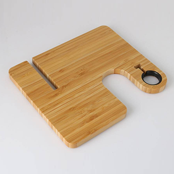 3-in-1 bamboo 10w charging station
